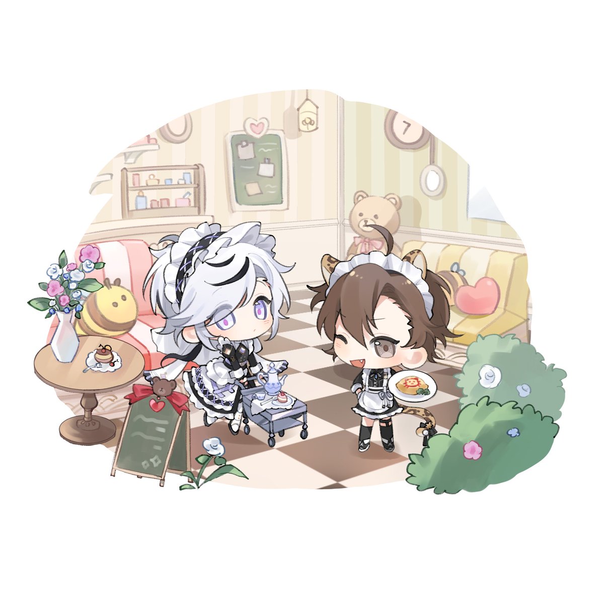 之前画的女仆布伊💞