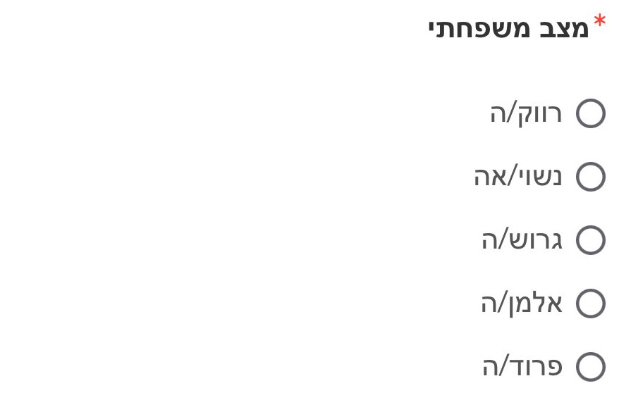 הם צריכים להוסיף קטגוריה של ״זה מסובך״ 💔💔