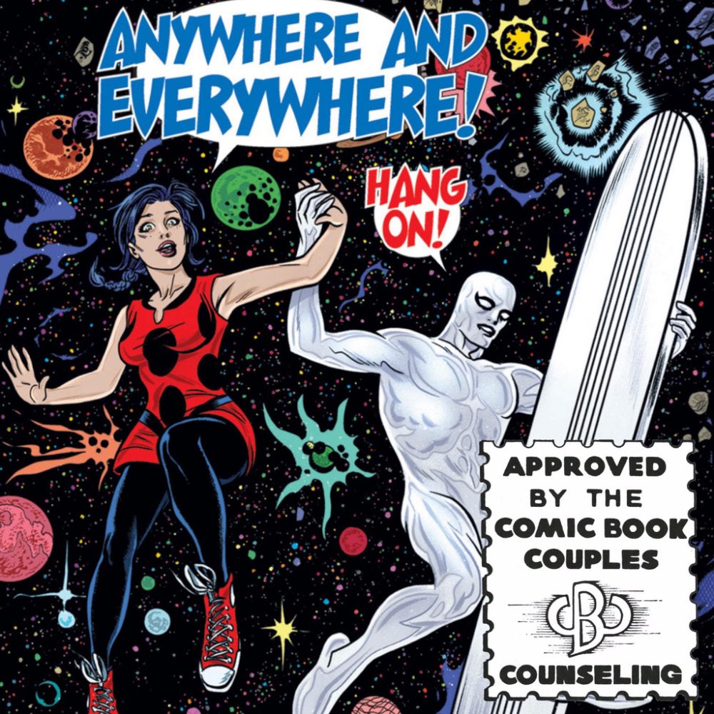 HOW?! did I never read Mike/Laura Allred’s (and Dann Slott, I guess) Silver Surfer? It’s basically Frank and Jo in space. I’ve missed Madman Comics so much. Kudos <a href="/AllredMD/">Michael Allred</a>