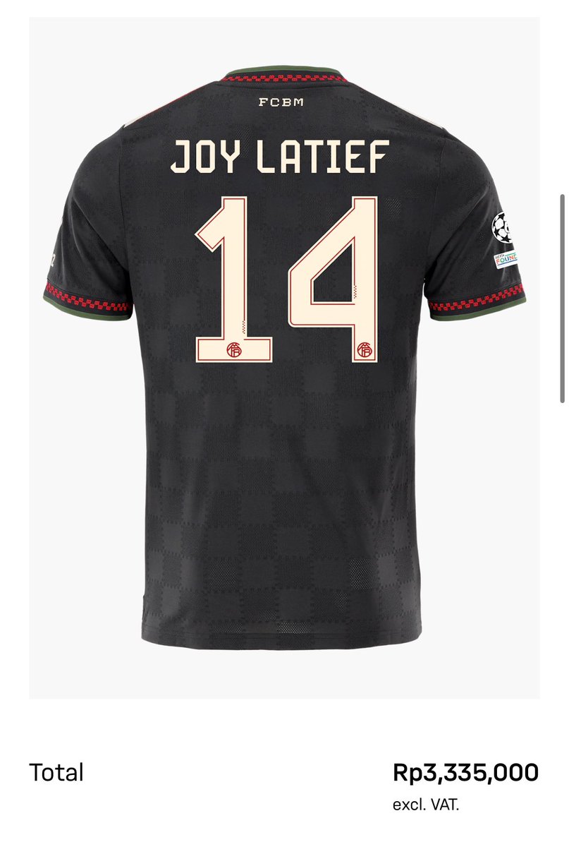 Duniawi, saat ini hanya bisa masuk website dan screenshot only. Mudah-mudahan suatu hari checkout tanpa liat harga ya hahaha. 

Color way palestine na dapet ieu jersei. 🇵🇸