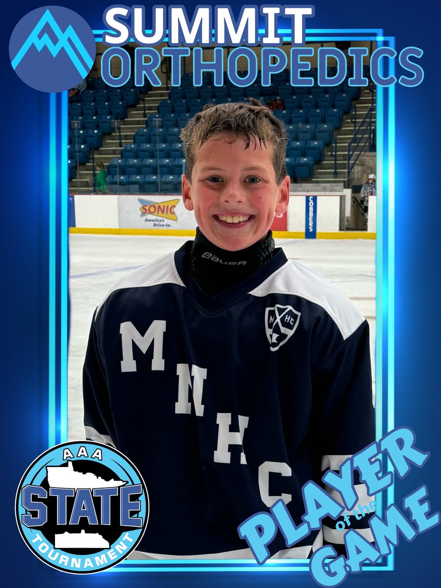 AAA STATE
2015 Consolation 

SDP > Selects (6-5)
MNHC > Blue Army (7-6)

<a href="/Summitorthomn/">Summit Orthopedics</a> players of the game:
Evan Cleason SDP (1G3A)
Hudson Bickel MNHC (2G2A)

#aaastate25