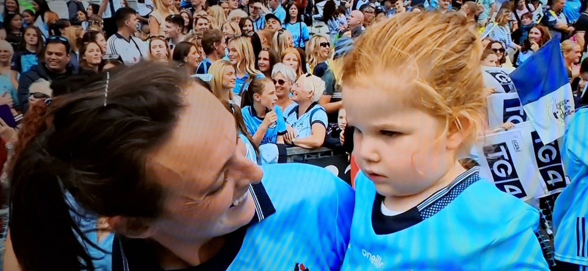 'Girls Just Wanna Have Fun!'
A lovely moment captured on <a href="/rtenews/">RTÉ News</a> as Hannah Tyrrell and her daughter Aoife celebrate Dublin's All-Ireland win. Congrats to the Dubs. Commiserations to Meath.