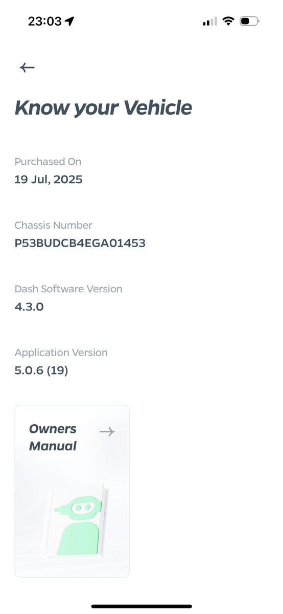 BarithZaman's tweet photo. Just 1 week after buying my new Ola S1 Gen 3, the Coast Regen stopped working. Tried app reset, no fix. Service team has no clue &amp; offered no help. This is disappointing for a brand-new vehicle. @OlaElectric @OlaEV_Support @bhash please resolve this ASAP. #OlaElectric   #olagen3 https://t.co/9CjSNfsRIP