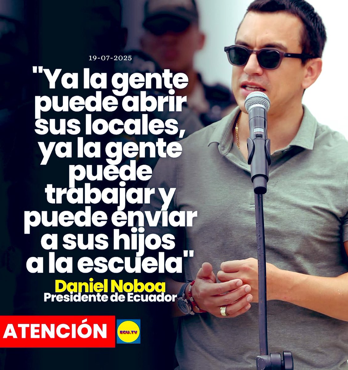 No nació en Ecuador, no vive en Ecuador, no conoce lo que está pasando:
En Puná, en Playas, en Jambelí vacunan a los pescadores. 
Hay masacres en las que asesinan niños y gente sin antecedentes todos los días.
Sale más droga que nunca hacía EEUU y Europa.
Señor, deje de mentir.