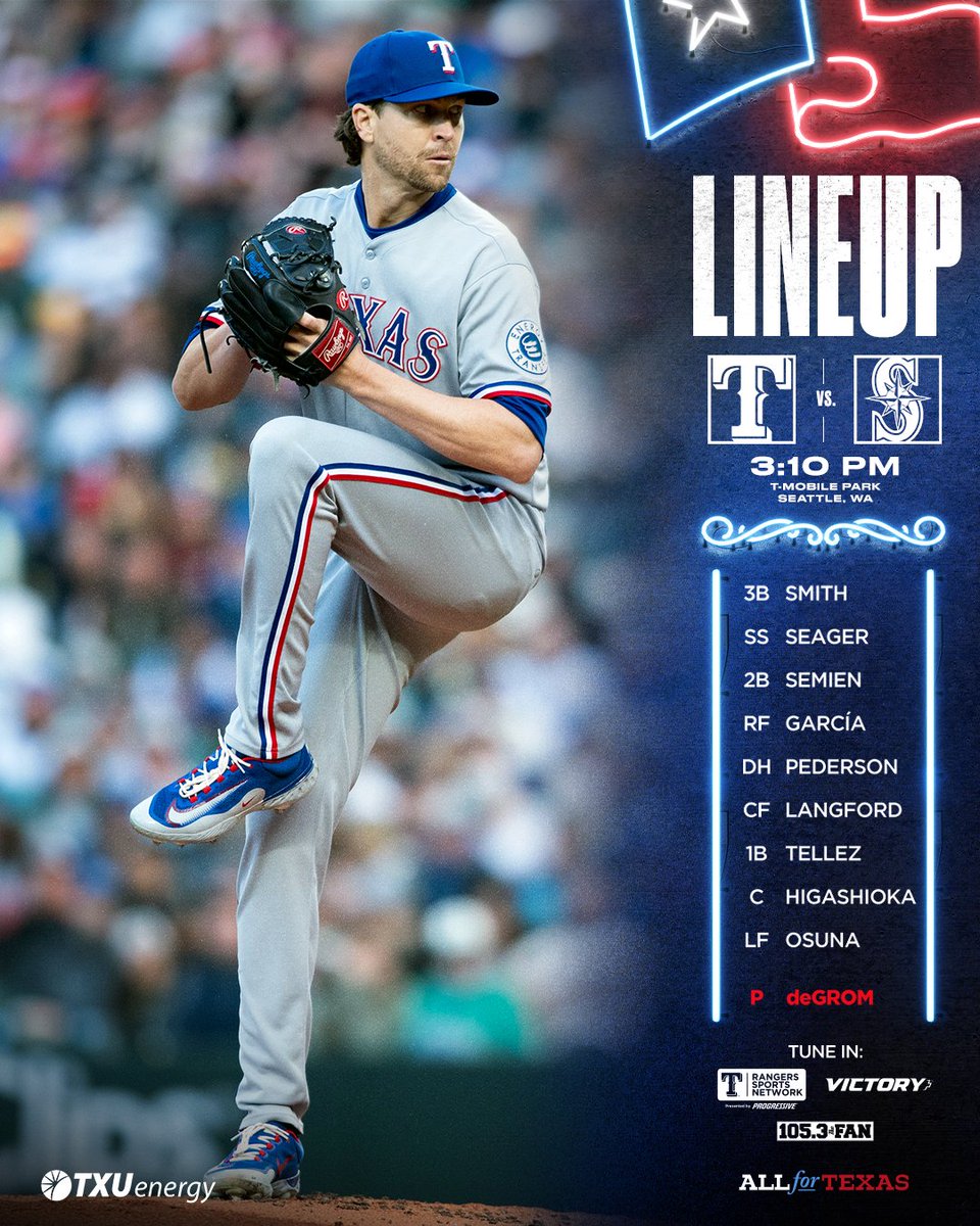 deGrom on the bump for the finale. #AllForTX