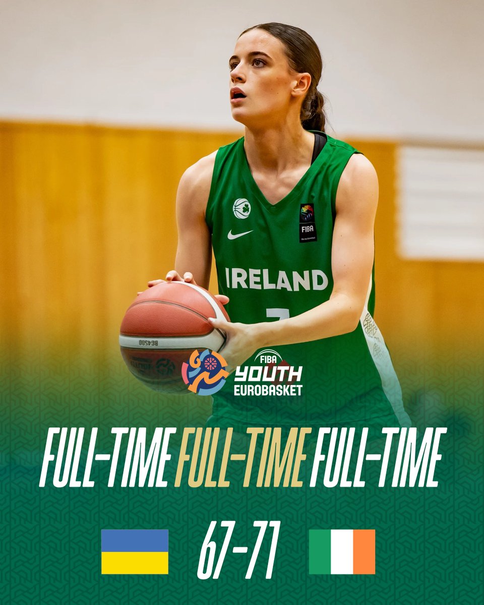 Game 1️⃣, Win 1️⃣ - a great start in the U20 Women's EuroBasket 👏

#GreenMeansGo ☘️ || #IrishBasketball