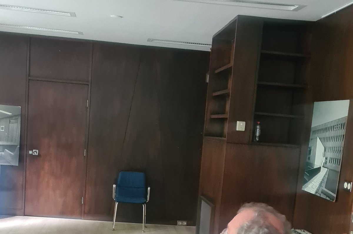 Touring former <a href="/usembthehague/">U.S. Embassy The Hague</a>'s building designed by  Marcel Breuer, you can find tiny artifacts from its 1959-2017 habitation such as name-plate, US ambassador's room &amp; indoor mailboxes. 
#US #MarcelBreurer #Bauhaus #architect
#denhaag #erfgoed #monument  #LoveIt #sundayvibes