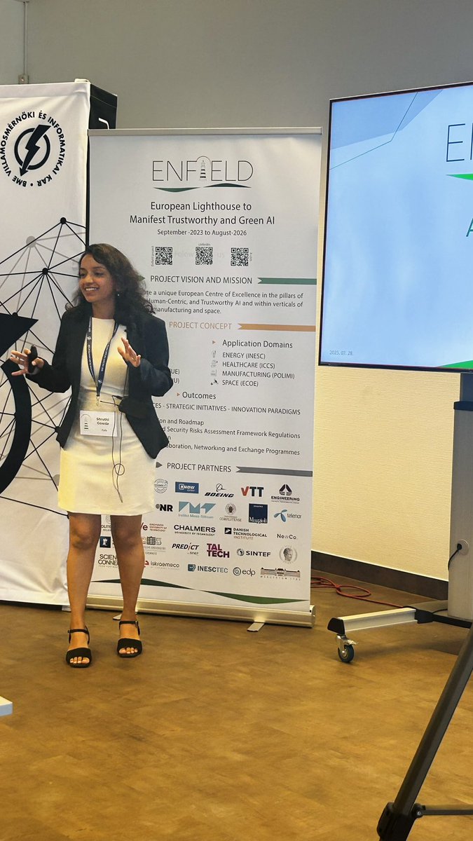 shruuuum's tweet image. Thrilled to be delivering two talks at the Enfield AI Summer School - at Budapest University of Technology. 

On #Day1 my talk was on high level introduction to #adaptiveAI and why it it is crucial in this ever changing and dynamic environment. 

#summerschool #AI #phdlife