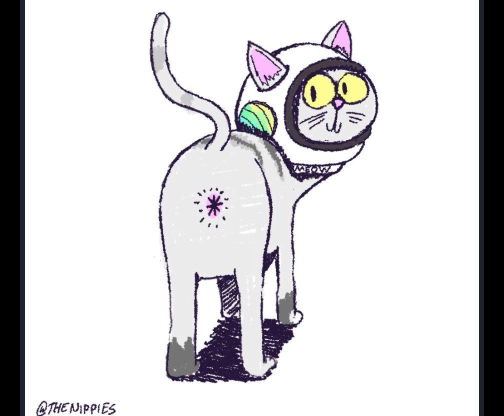 As a shareholder of Block Raccoon S.A. ( $BRS | @blockraccoonsa), I'd like to put forward this spectacular portrait of our CRO <a href="/weremeow/">meow</a> by the distinguished <a href="/TheNippies/">The Nippies 🖕</a>, for the company's horse stables.

Available right now at:
drip.haus/thenippies