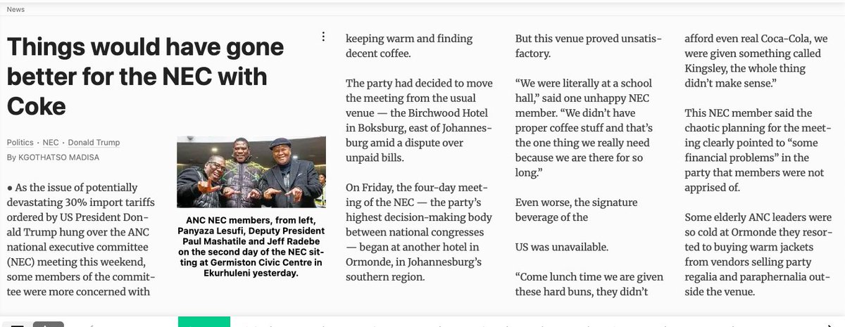 Sjoe. I almost thought this was three-line whip.