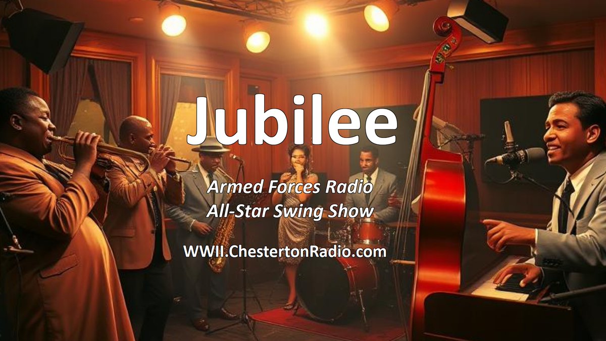 🎼Jubilee – Armed Forces Radio’s All-Star Swing Show today on <a href="/ChestertonRadio/">Chesterton Radio Theatre</a> Theatre Live. Step back into the golden age of swing. Features the era’s top talent—Count Basie, Duke Ellington, Louis Armstrong, Ella Fitzgerald and countless others
youtube.com/live/4BPEuAOUa…