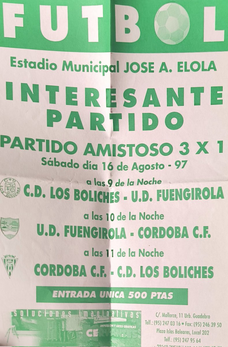 Tiempo de pachangas (y 2). He encontrado este papel en un álbum de fotos del 97 😅