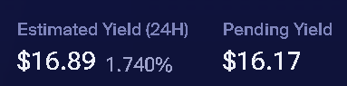 Less than 4h hour of my <a href="/phiprotocolai/">Phi Protocol</a> yield reaches estimated yield for 24h.
How much yield I'll gain when 24h pass?