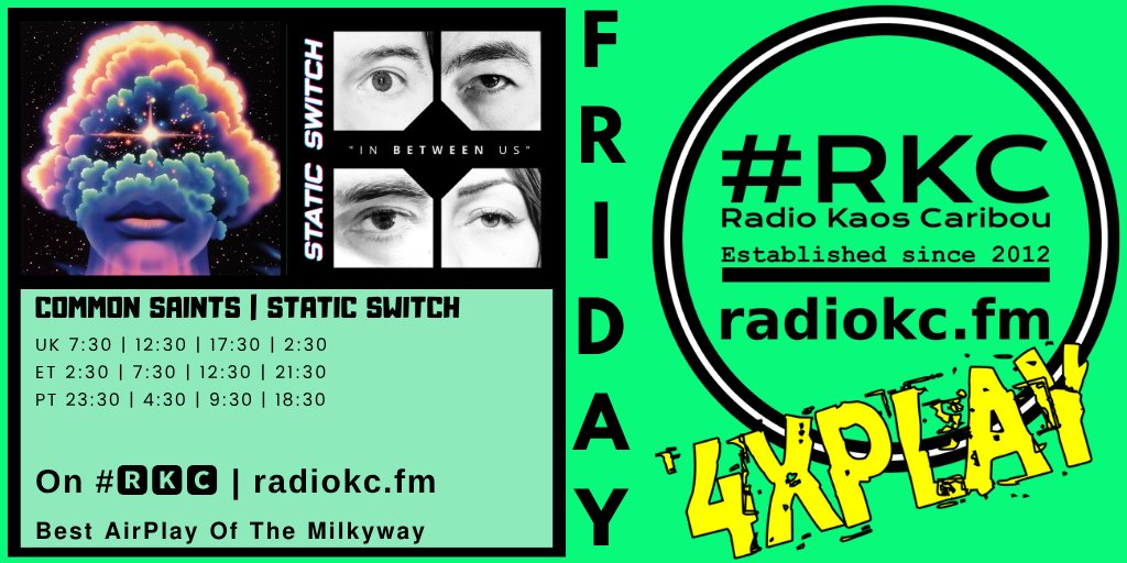 #π₯ππ (@radiokc) on Twitter photo ββββββββββββββ
#FRIDAY 8β8 π°π
π£πππ¬π¦
π’7:30βͺ12:30βͺ17:30βͺ2:30 UK
π΄Common Saints
π΄<a href="/staticswitchoff/">Static Switch Official</a>
β¬οΈDetailsβ¬οΈ
π fb.com/RadioKC/posts/β¦
on #ππ
Ίπ
² π» radiokc.fm
ββββββββββββββ ββββββββββββββ
#FRIDAY 8β8 π°π
π£πππ¬π¦
π’7:30βͺ12:30βͺ17:30βͺ2:30 UK
π΄Common Saints
π΄<a href="/staticswitchoff/">Static Switch Official</a>
β¬οΈDetailsβ¬οΈ
π fb.com/RadioKC/posts/β¦
on #ππ
Ίπ
² π» radiokc.fm
ββββββββββββββ