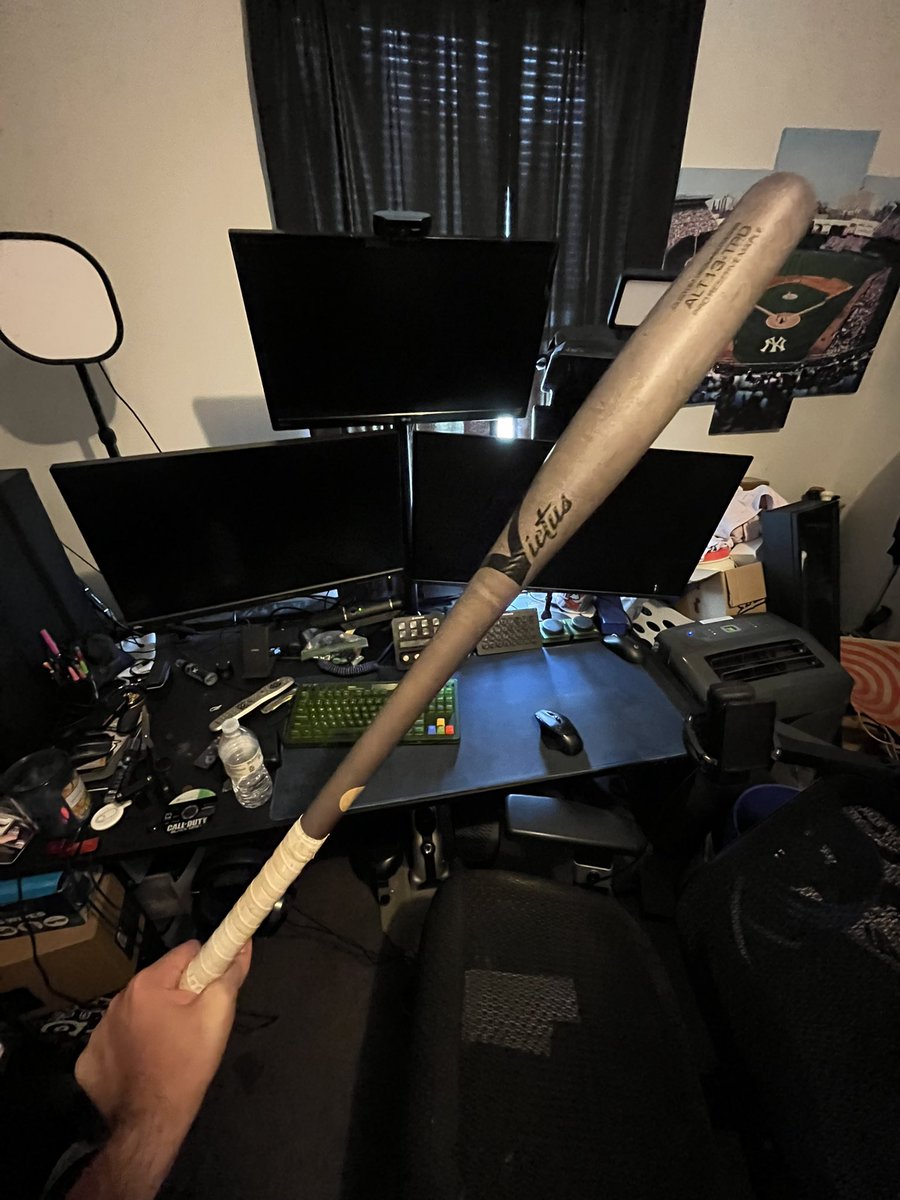 I’ve been given a new bat from one of my teammates

I’m either gonna turn into the league’s best home run hitter

or make a billion errors in the infield all of a sudden.

No in between.