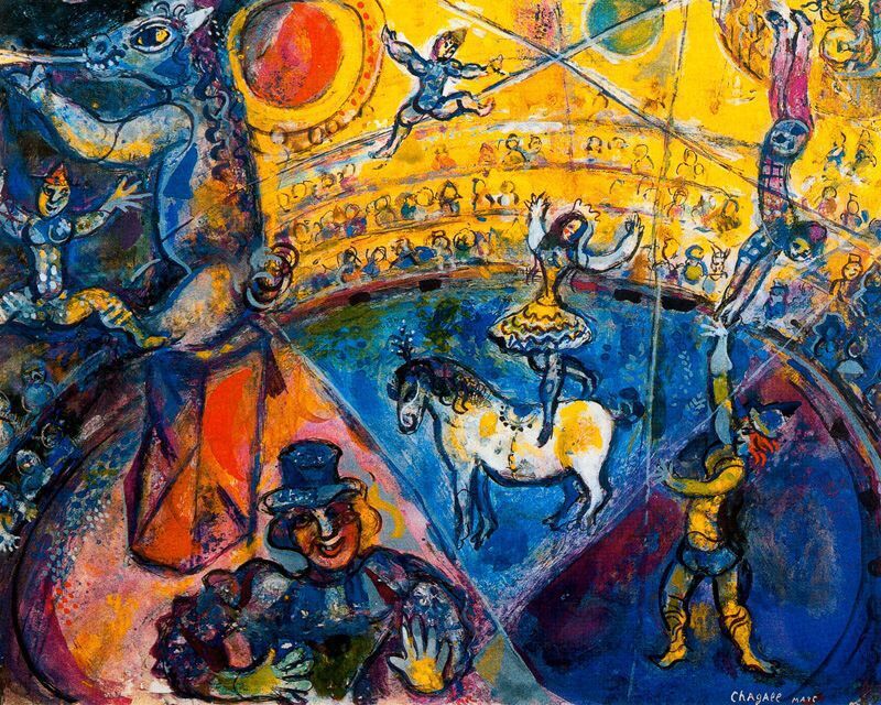 The circus #artbots #chagall