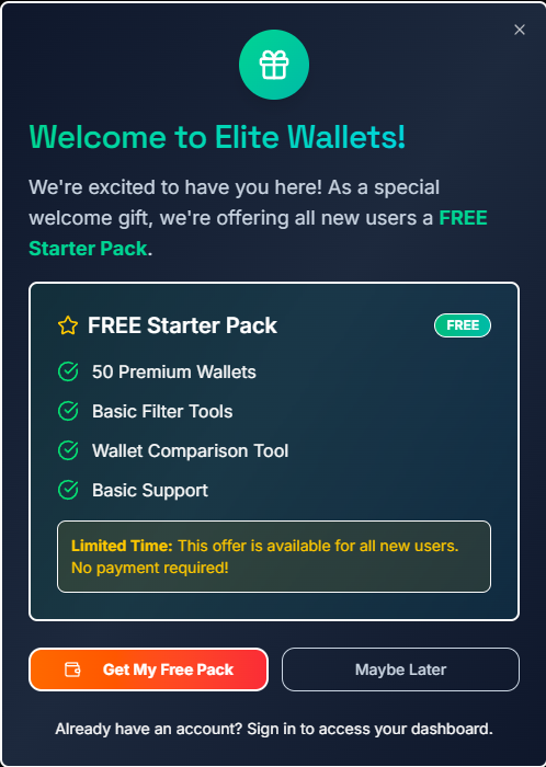 Eliteswallets's tweet photo. Have you grabbed your FREE Starter Pack yet? ๐
Don't miss outโit's waiting for you! ๐โจ
#Crypto #Freebie #StarterPack #ElitesWallets #SOLANA https://t.co/lrpiDL7K6R
