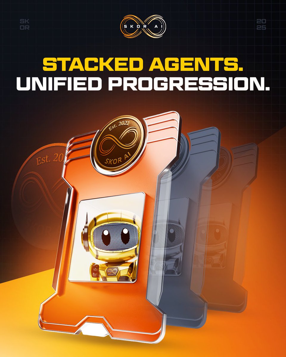 One signal. Multiple moves. STACK is here.

The protocol's next evolution in efficiency and alignment 📦🔔

Activate STACK by staking 1,500 $SKORAI.
Link your Genesis Agents.
A unified enforcement layer where one task levels every Verified Agent you hold.

Progression is no