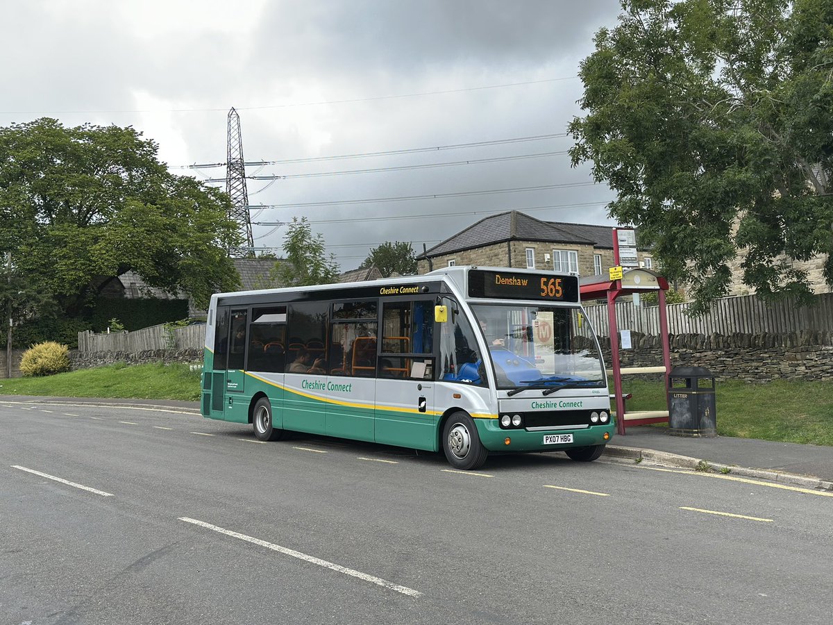 Trident4386's tweet image. Pennines Bus Day centred on Halifax today, a nice selection of more modern vehicles on scenic routes, even if the weather wasn’t always on my side! 

Finishing with an excellent ride back to Manchester with an authentic vehicle being @First69217