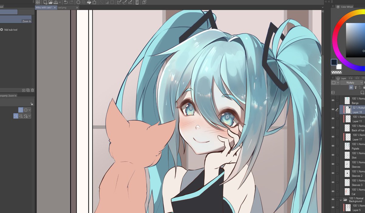 Trying some new techniques ≽^•⩊•^≼ So far Im cooking #wipart #HatsuneMiku