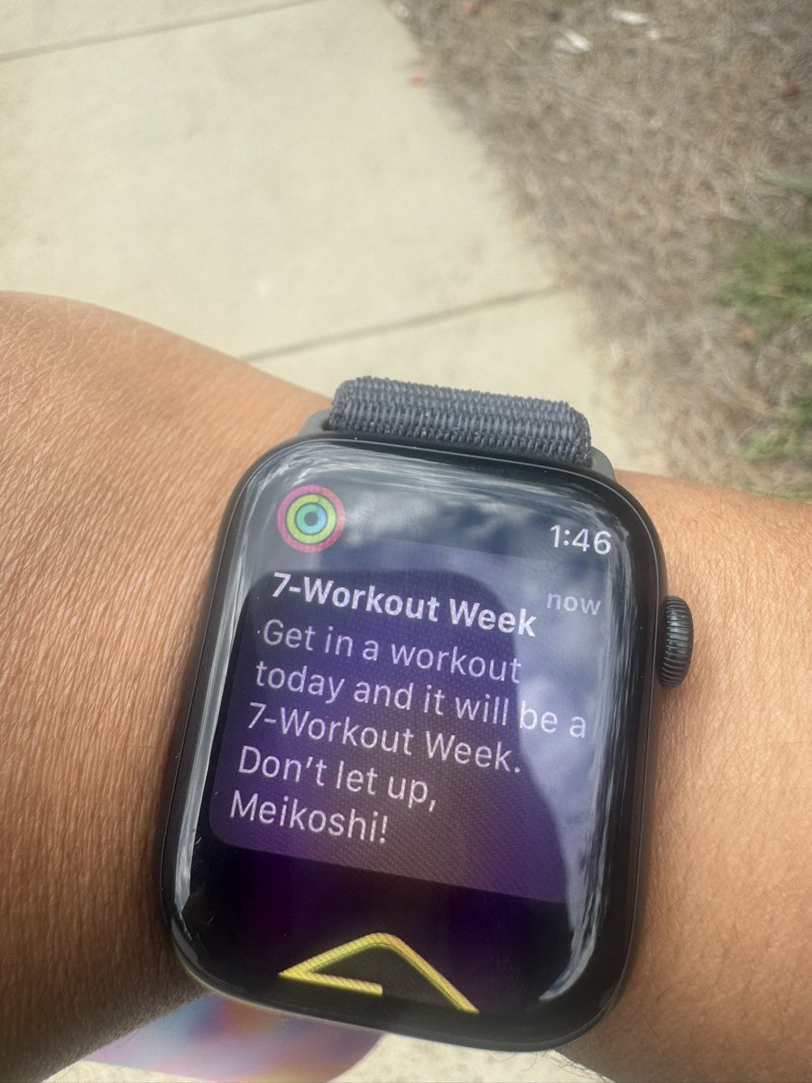 Don’t worry watch - I’m walking to the gym right now