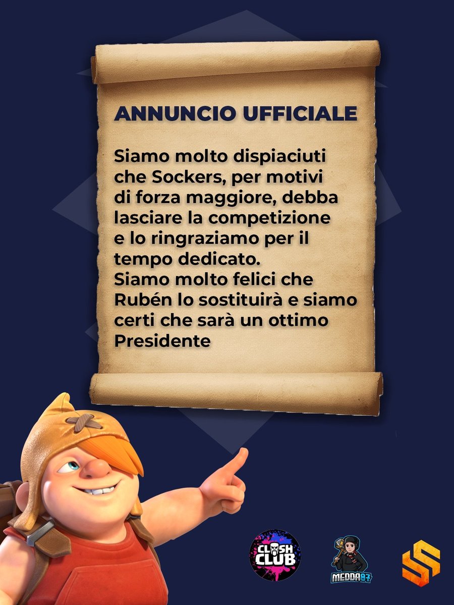 📢 IMPORTANT ANNOUNCEMENT – NEW PRESIDENT COMING! 📢