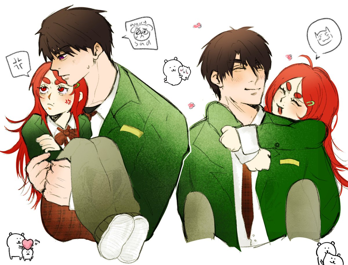 Mc loves being carried and Caleb Loves carrying Mc #LoveandDeepspace #Caleb #夏以昼