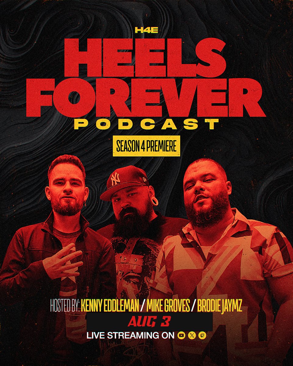 Heels4EverPod's tweet image. Season 4, Tonight! 
Join us live at 7PM 

#HeelsForeverPod #WrestlingPodcast #HeelTurn #WWERaw #SmackDown #WWESummerSlam  #WrestleMania #WrestlingTalk #WrestlingHistory