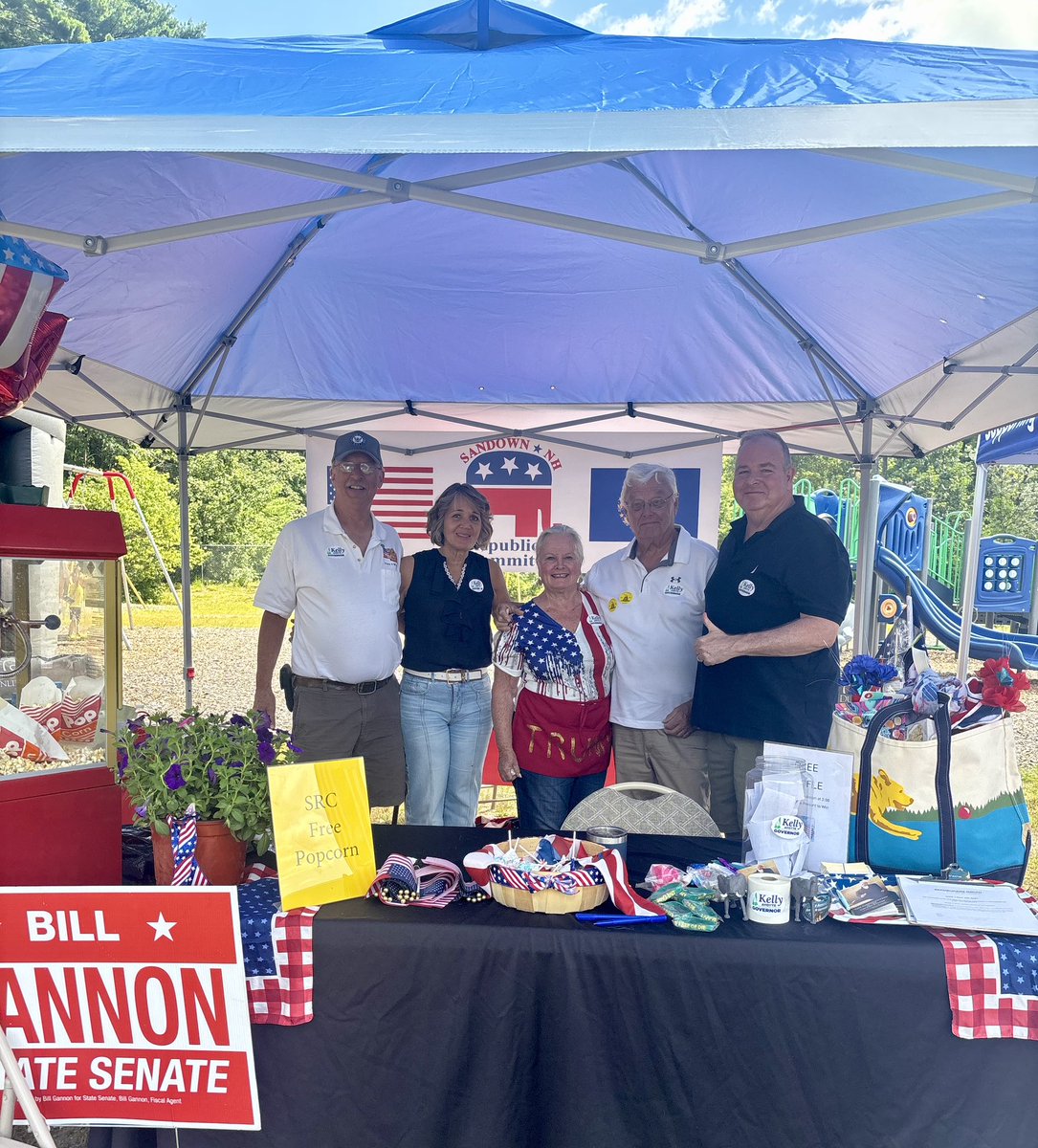 Smiles, popcorn, and great company at Sandown Old Home Day this weekend! Thanks to everyone who came out to celebrate with us and to the Sandown GOP crew!