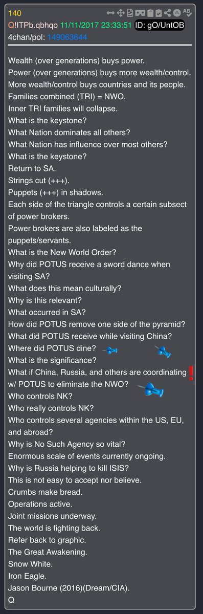 Remember, 

Trump called this ages ago. I’ve been waiting on this one. 

Just as Ukraine is a hotbed for the deep state , so is Taiwan. 

Not all is as seems. 

That’s why you must read the drops to make sense of all of this. 

Just as Russia is taking back Ukraine from the deep