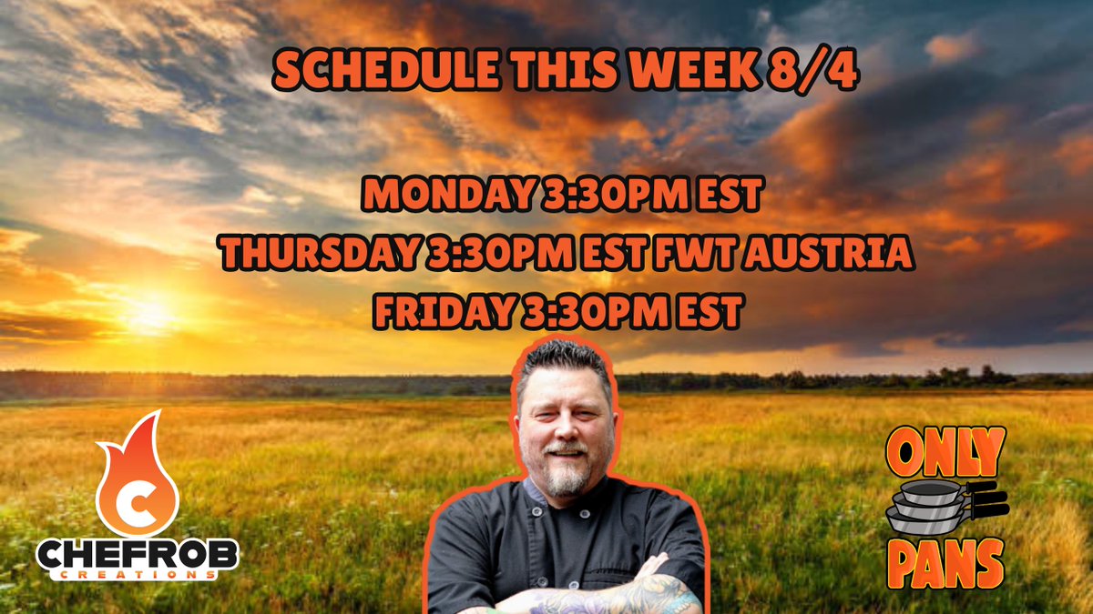 ChefRobCr8tions's tweet image. Schedule for this week is a little different, work starts for me at my new job and its a busy one.
looking forward to seeing you guys though so stop by and check out the food for this week.
twitch.tv/chefrobcreatio…