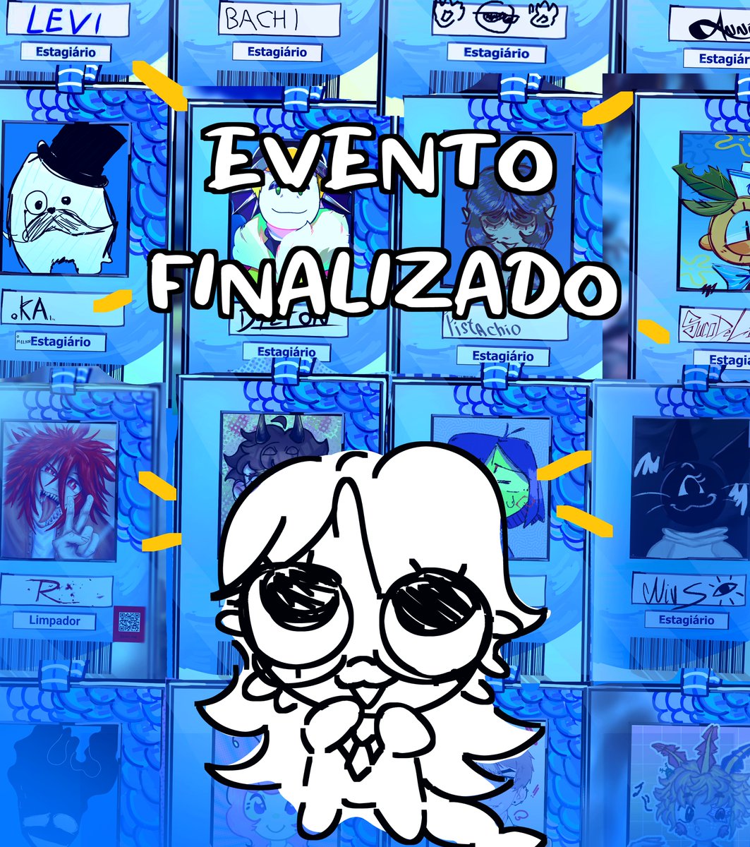 O evento ''PRIMEIRO DIA NO AQUÁRIO'' acaba de ser encerrado muito obrigada a todos que participaram ! ✨

todas as artes estão disponíveis na  #PeixesDoAquário !

ate o próximo evento ! 🐟💕