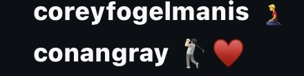 conangraysource's tweet image. ⚓️ • Conan Gray… decapitates Corey Fogelmanis through emojis via recent Instagram post? what do i even caption this