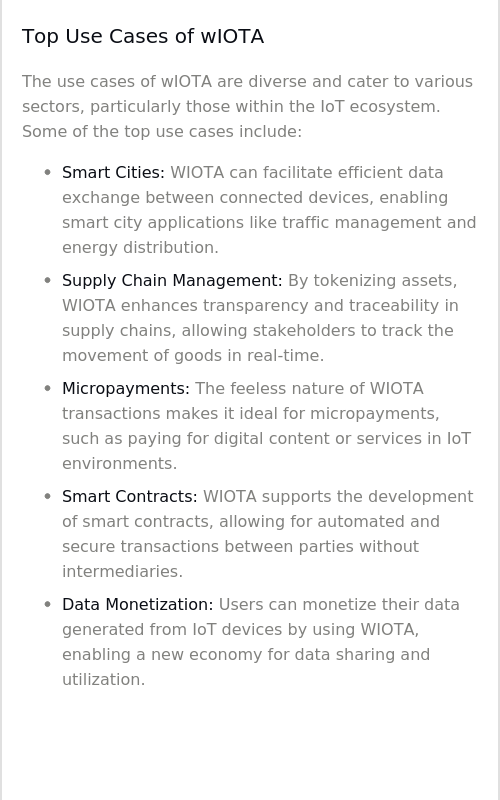 botsfolio's tweet photo. Is wIOTA more than just a digital asset? 🤯 This image shows its diverse $wIOTA use cases, and it's evolving fast! @Iota #Crypto #Wiota #Investing #Trading https://t.co/4TknpLzXxC
