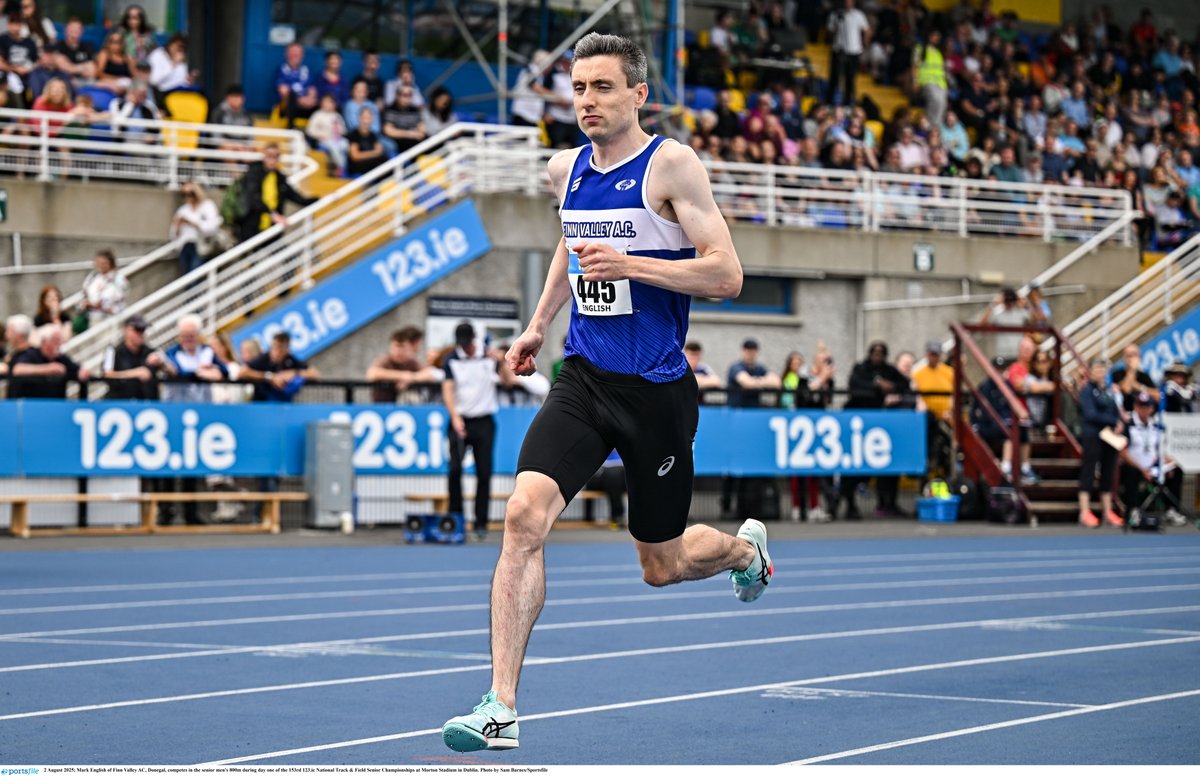 Athletics Ireland (@irishathletics) on Twitter photo Mark English (Finn Valley) claims his 10th National Senior Outdoor 800m title in commanding fashion with a time of 1:48.76 🤩
A true legend of Irish middle distance, English’s dominance stretches back over a decade, with multiple titles won since 2011.
Close behind, Cian Mc Mark English (Finn Valley) claims his 10th National Senior Outdoor 800m title in commanding fashion with a time of 1:48.76 🤩
A true legend of Irish middle distance, English’s dominance stretches back over a decade, with multiple titles won since 2011.
Close behind, Cian Mc