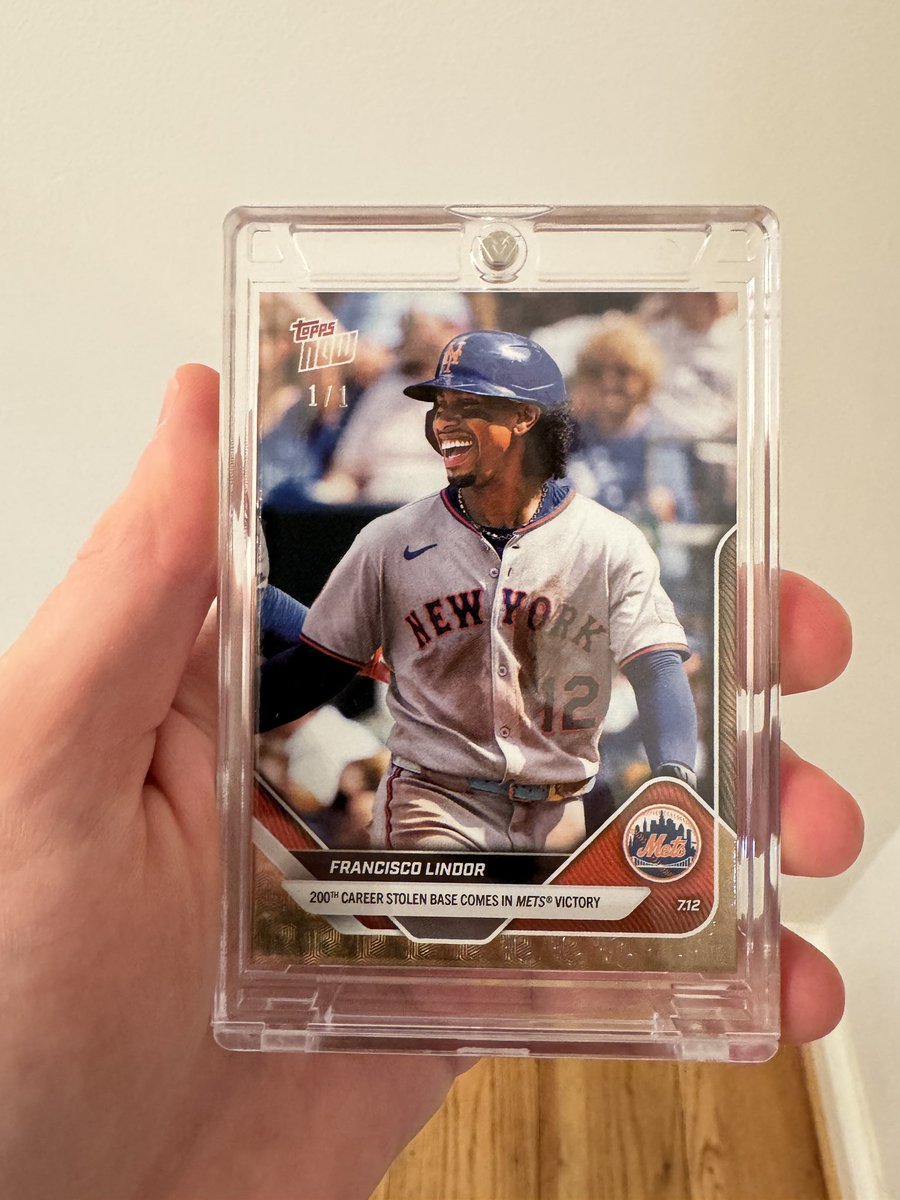 I’m collecting Topps Now cards from games I attend and turns out I got the 1/1 from the recent Royals Mets game I went to! Crazy. <a href="/Topps/">Topps</a>