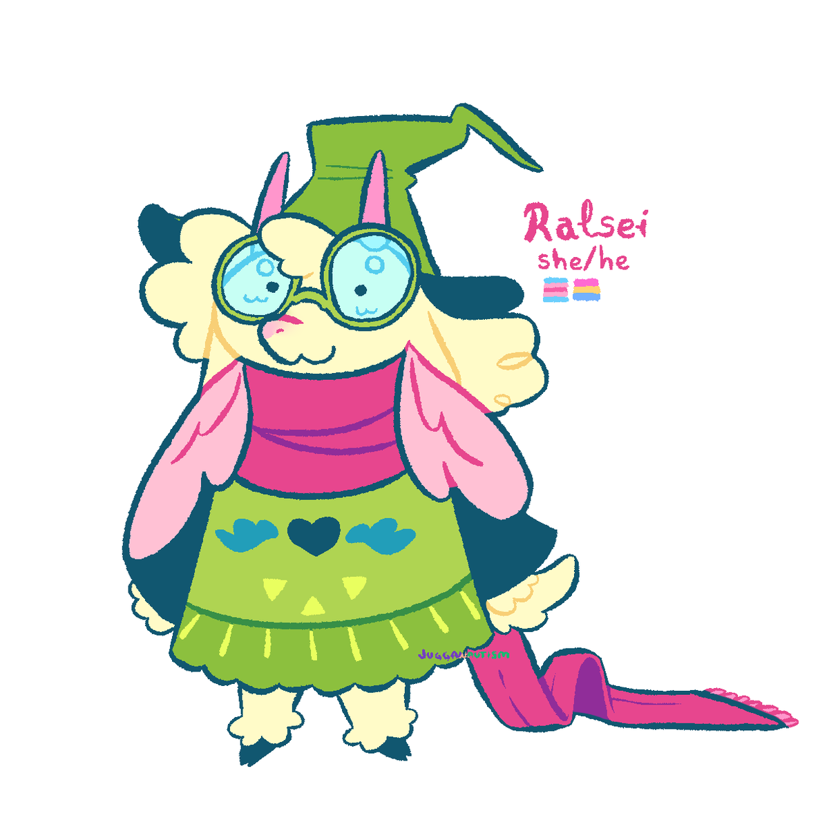 made a proper design for ralsei finally what do we think #DELTARUNE