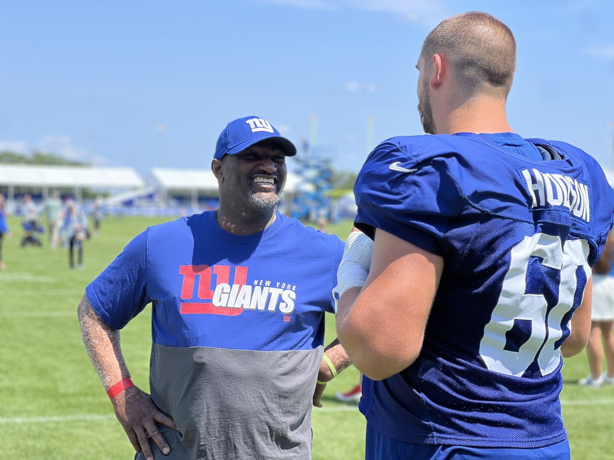 JordanRaanan's tweet image. Special visit: Giants offensive lineman Bryan Hudson received a visit at training camp on Saturday from his uncle Darrick Lee, who is battling a rare form of lymphoma. Lee recently had a blood stem cell transplant that saved his life.  

Hudson has made it his mission to raise…