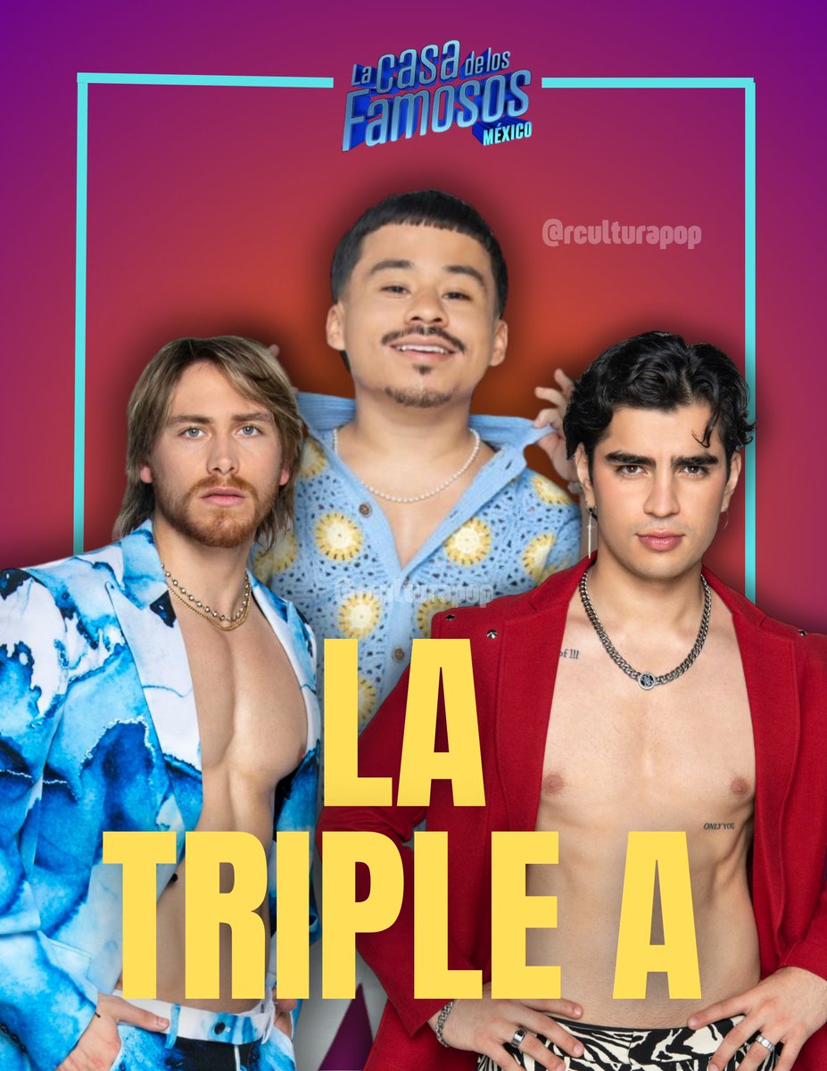 Cultura Pop (@rculturapop) on Twitter photo Ya llegó "La Triple A"
🔸Abelito
🔸Aaron Mercury
🔸Aldo de Nigris
Primer team de <a href="/LaCasaFamososMx/">La Casa De Los Famosos México</a> creada por los fans
#LaCasaDeLosFamososMx Ya llegó "La Triple A"
🔸Abelito
🔸Aaron Mercury
🔸Aldo de Nigris
Primer team de <a href="/LaCasaFamososMx/">La Casa De Los Famosos México</a> creada por los fans
#LaCasaDeLosFamososMx
