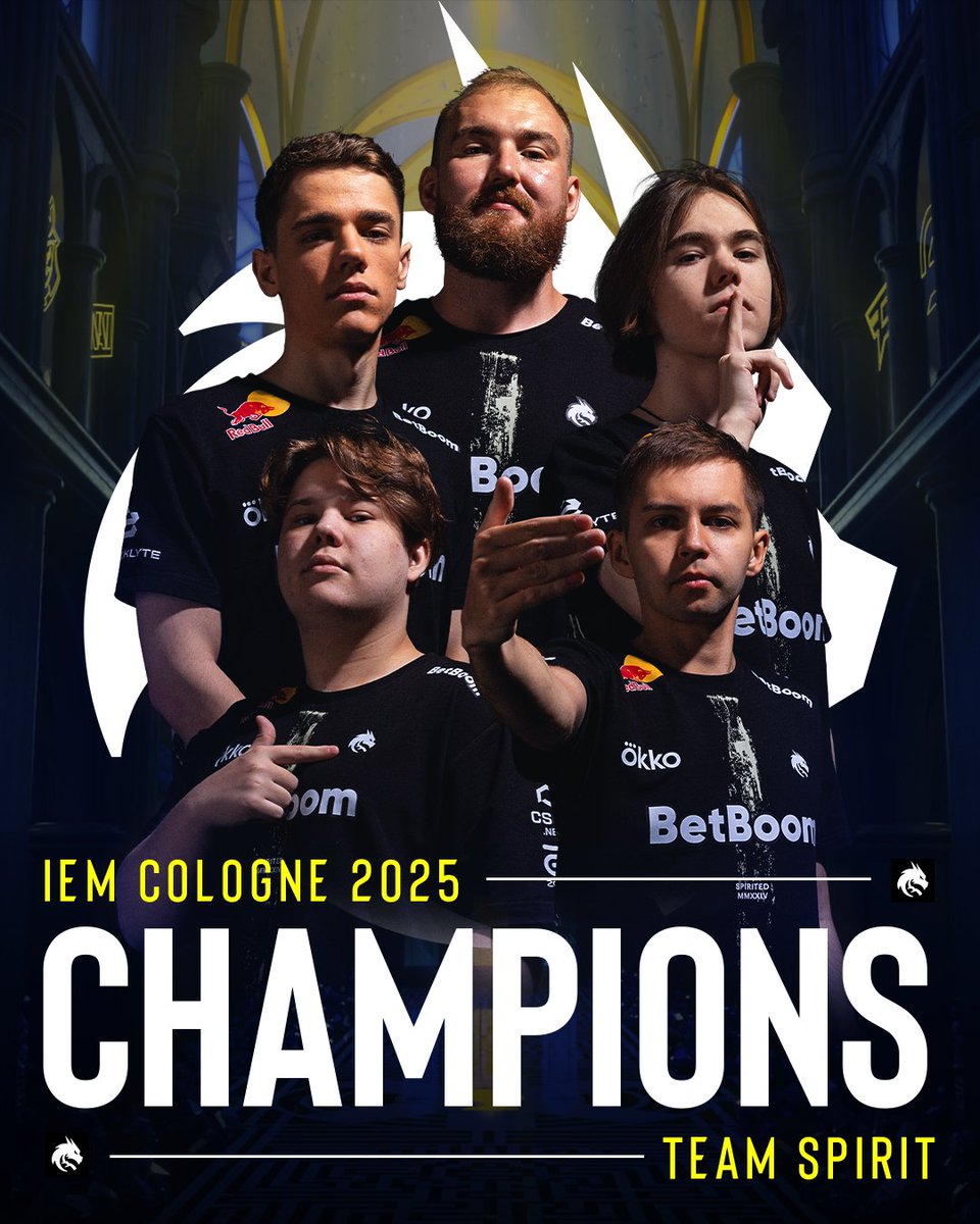 🚨🔫 CS2 | SPIRIT CHAMPIONS DES IEM COLOGNE 🏆

La <a href="/Team__Spirit/">Team Spirit CS2</a> 🇷🇺 s'impose 3-0 face à <a href="/mousesports/">MOUZ</a> 🇩🇪 en grande finale des #IEM Cologne 💥

Ne laissant aucune chance à son adversaire, l'équipe russe récupère le titre de la cathédrale de Counter-Strike 🏆

Donk est élu MVP ! 👑