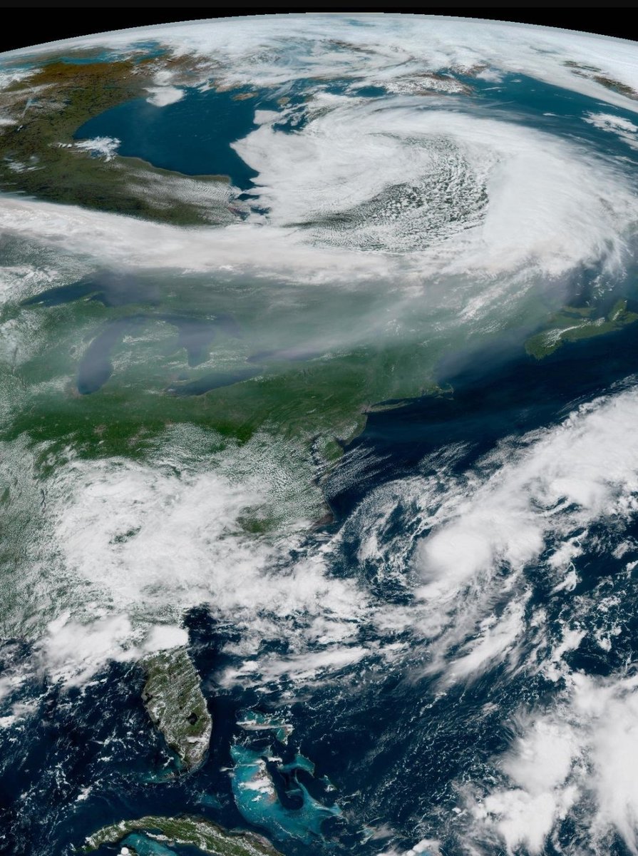 Invest 95L well on its way to becoming Tropical Storm Dexter off the U.S. East Coast.  It is heading out to sea.