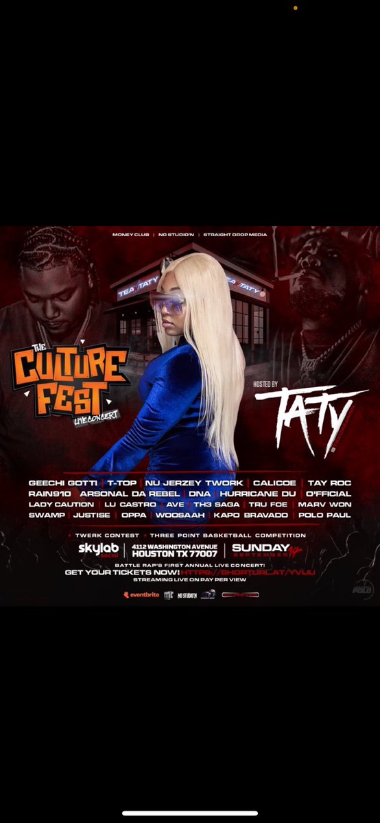 Negus Ògún 🇯🇲 🌍 (@itookanoath_) on Twitter photo Culture Fest in 42 days.. 💯
<a href="/ItsBabyGator/">KAPO BRAVADO</a>
<a href="/popstartimmy/">my new album out</a>
<a href="/TheHurricaneDu/">OG BARBIE JOHNSON</a>
<a href="/WoosaahGz/">WooRL🏅</a>
<a href="/FreegameJustise/">JUSTISE</a>
Definitely wanna see yall perform live..
Let's work ✊🏿 Culture Fest in 42 days.. 💯
<a href="/ItsBabyGator/">KAPO BRAVADO</a>
<a href="/popstartimmy/">my new album out</a>
<a href="/TheHurricaneDu/">OG BARBIE JOHNSON</a>
<a href="/WoosaahGz/">WooRL🏅</a>
<a href="/FreegameJustise/">JUSTISE</a>
Definitely wanna see yall perform live..
Let's work ✊🏿