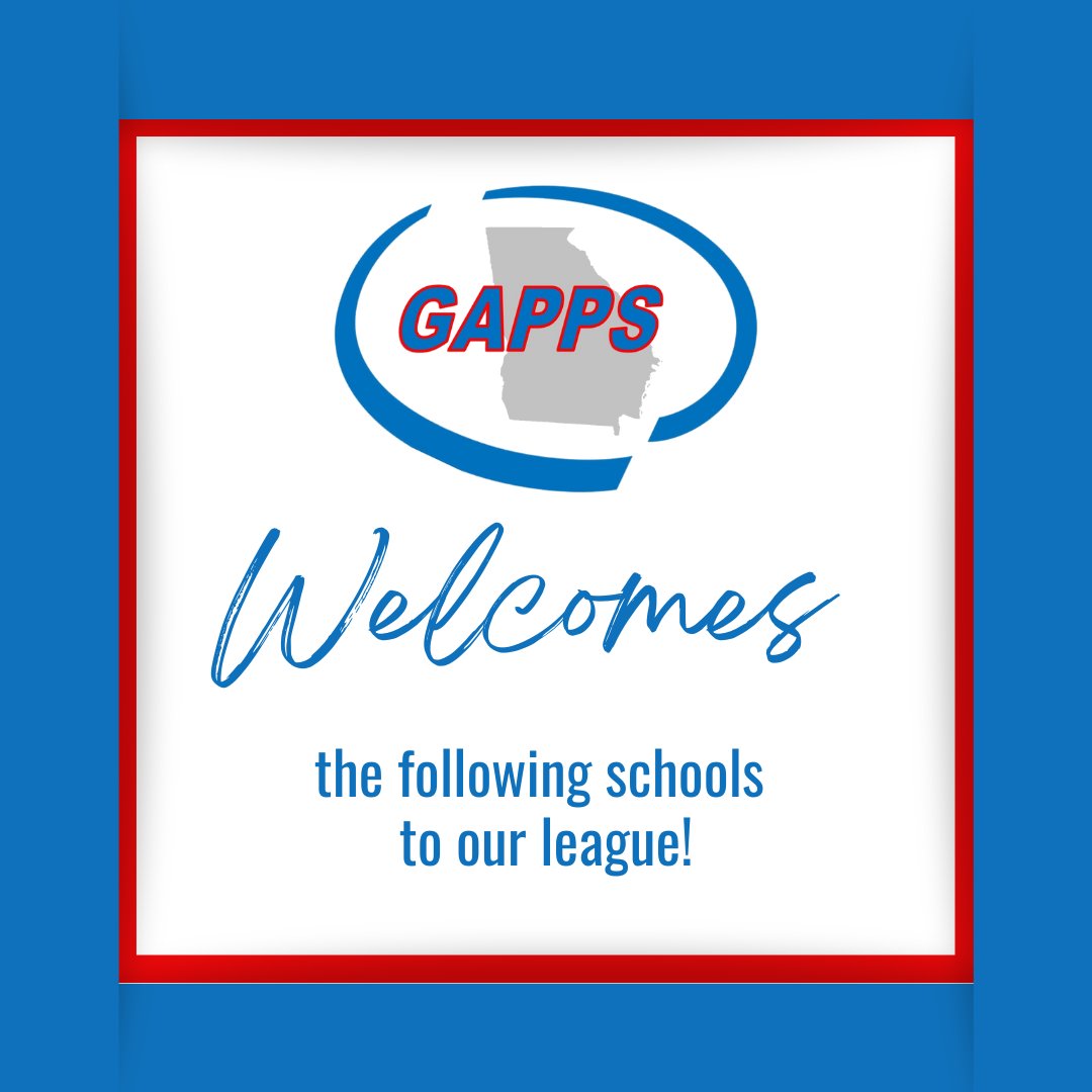 We are excited for what this year will bring in both Athletics &amp; Fine Arts!

Let's welcome our newest members:
Sugar Hill Christian Academy
North Georgia Christian Academy
Heritage Montessori
Victory Baptist School
Friendship Christian School
Overcomers Academy
Genesis Academy