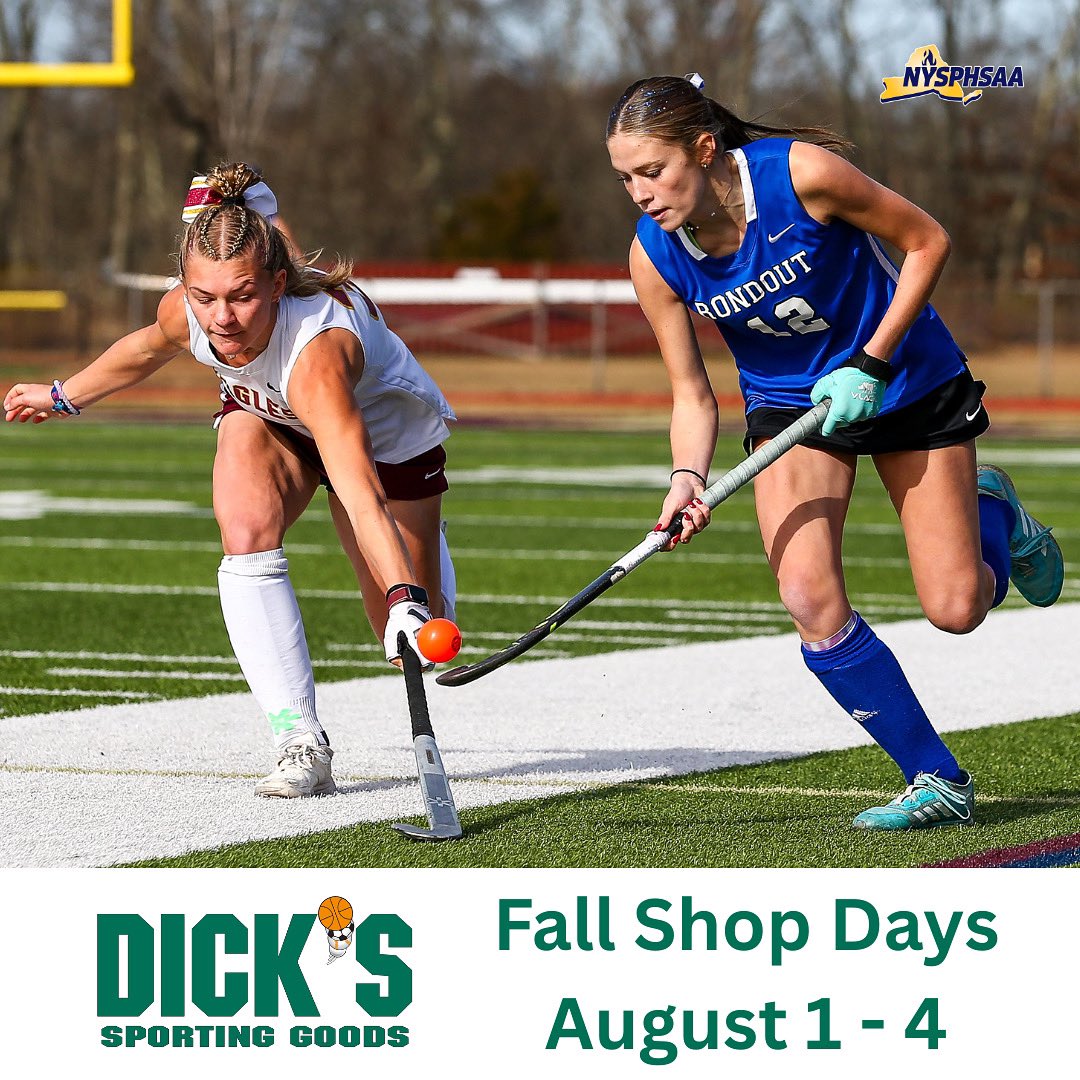 NYSPHSAA (@nysphsaa) on Twitter photo We may be inching our weekend closer to Monday, but the <a href="/DICKS/">DICK'S Sporting Goods</a> X #NYSPHSAA Fall Shop Days are still running strong!
Head to your nearest DSG for 20% off! Coupon in the 🔗
cmm.dickssportinggoods.com/crmcdn/getoffe… We may be inching our weekend closer to Monday, but the <a href="/DICKS/">DICK'S Sporting Goods</a> X #NYSPHSAA Fall Shop Days are still running strong!
Head to your nearest DSG for 20% off! Coupon in the 🔗
cmm.dickssportinggoods.com/crmcdn/getoffe…