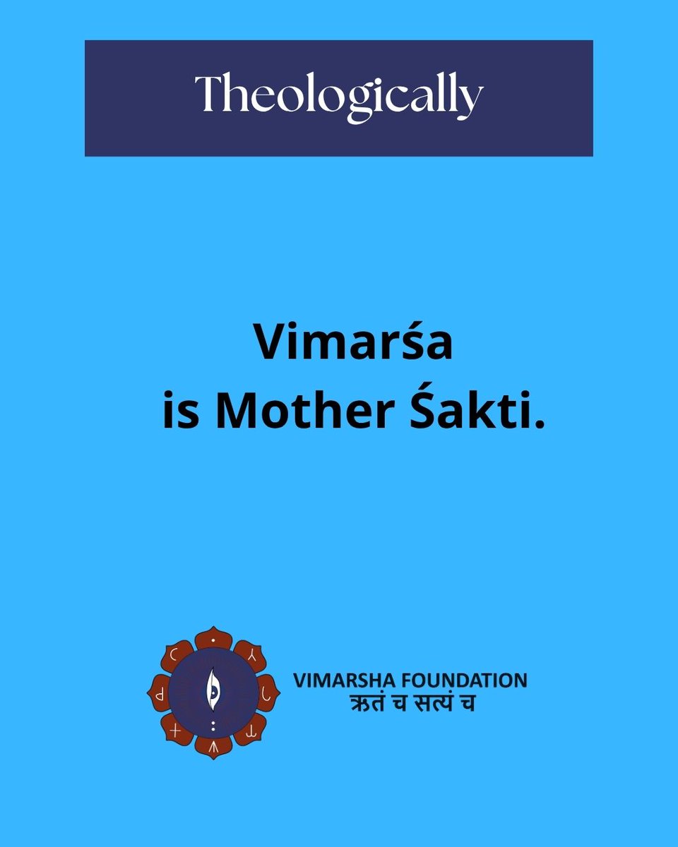 Philosophically: Vimarsha is the reflective mode of consciousness that makes consciousness self-aware

Theologically: Vimarsha is Mother Śakti 

Metaphysically: Vimarsha is everything that exists as 'this' (idam).