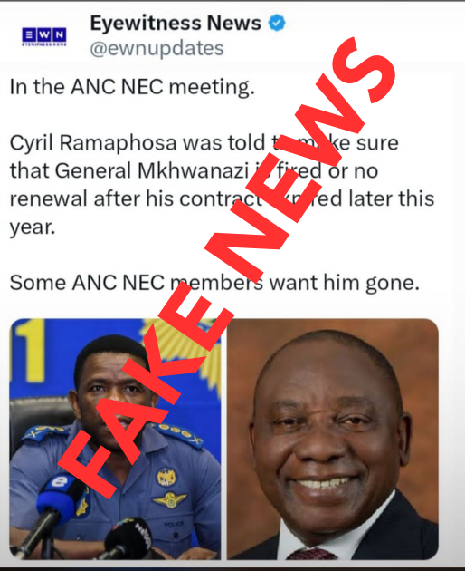 ewnupdates's tweet photo. 📢FAKE NEWS ALERT | The post being shared on social media claiming to be from @ewnupdates  is 100% false. We did not create or publish it.

We distance ourselves from this fake content and urge the public to verify information directly through our official channels. https://t.co/ksv5REbZLd