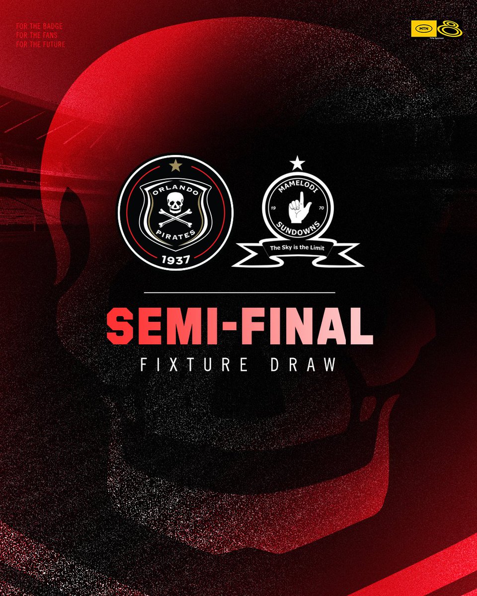 Orlando Pirates (@orlandopirates) on Twitter photo 𝐍𝐞𝐱𝐭 #𝐌𝐓𝐍𝟖 𝟏𝐬𝐭 𝐥𝐞𝐠 𝐎𝐩𝐩𝐨𝐧𝐞𝐧𝐭 𝐂𝐨𝐧𝐟𝐢𝐫𝐦𝐞𝐝🏆
🆚 <a href="/Masandawana/">Mamelodi Sundowns FC</a> 
ℹ️ Matchday details TBC 
⚫⚪🔴⭐
#OrlandoPirates 
#OnceAlways 𝐍𝐞𝐱𝐭 #𝐌𝐓𝐍𝟖 𝟏𝐬𝐭 𝐥𝐞𝐠 𝐎𝐩𝐩𝐨𝐧𝐞𝐧𝐭 𝐂𝐨𝐧𝐟𝐢𝐫𝐦𝐞𝐝🏆
🆚 <a href="/Masandawana/">Mamelodi Sundowns FC</a> 
ℹ️ Matchday details TBC 
⚫⚪🔴⭐
#OrlandoPirates 
#OnceAlways