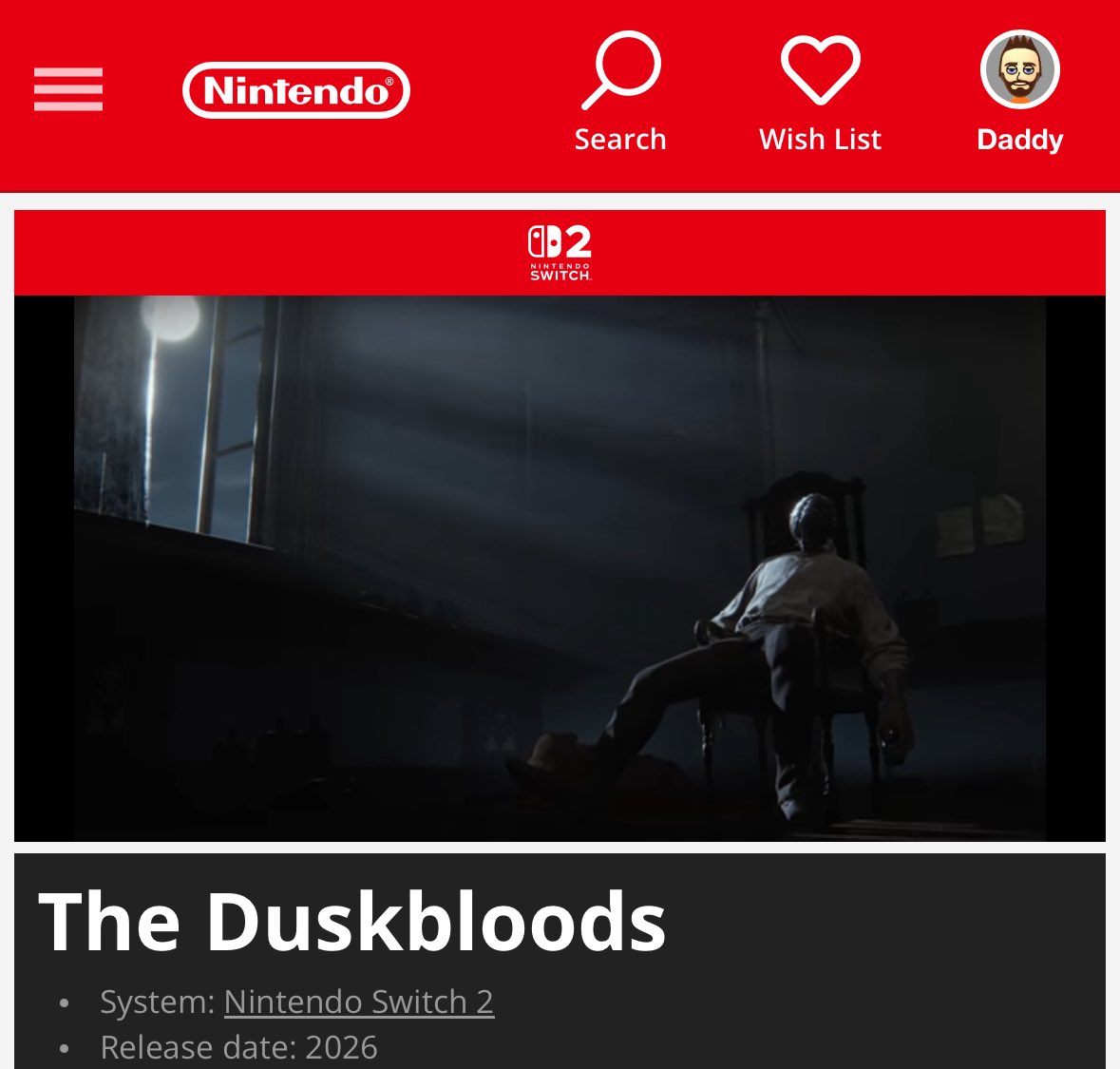 The upcoming Switch 2 exclusive 😁