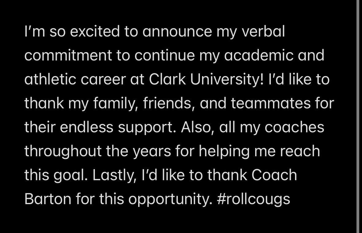 Committed!! <a href="/CDFusionSB/">Capital District Fusion Softball</a> <a href="/ClarkAthletics/">Clark Cougars</a>