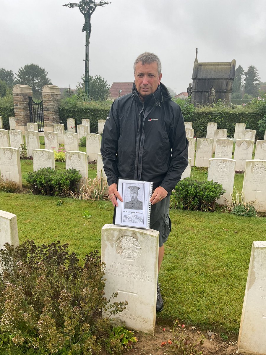 Tales From The Battlefields Podcast (@terrywhenham) on Twitter photo 109 years ago tonight, 6th Buffs were preparing for attack on #Somme. They suffered over 100 casualties. One of them was my Great Uncle Henry, who was badly wounded.
Henry died the next day and is in <a href="/CWGC/">Commonwealth War Graves</a> Bouzincourt Communal Cemetery Extension.
He is my inspiration. #WW1 109 years ago tonight, 6th Buffs were preparing for attack on #Somme. They suffered over 100 casualties. One of them was my Great Uncle Henry, who was badly wounded.
Henry died the next day and is in <a href="/CWGC/">Commonwealth War Graves</a> Bouzincourt Communal Cemetery Extension.
He is my inspiration. #WW1